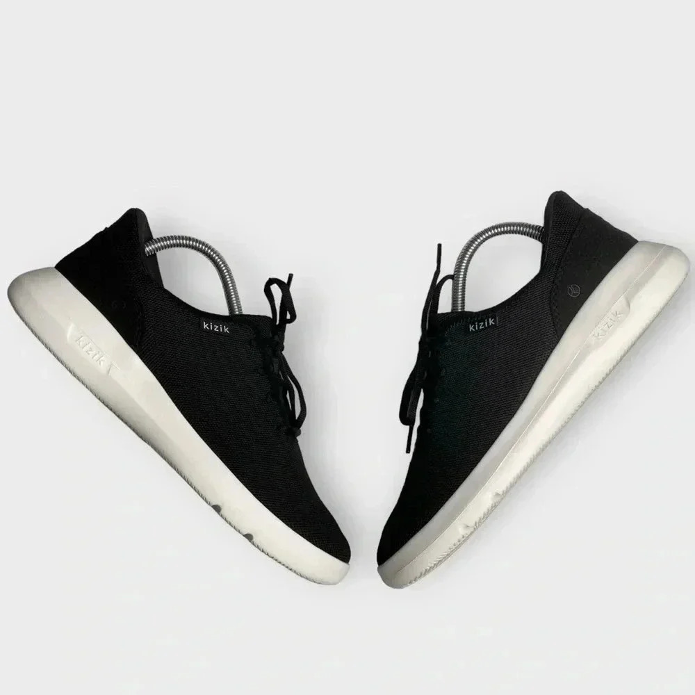 KIZIK Madrid Eco-Knit Sneakers Black‎ Sz 8.5